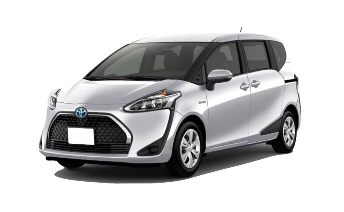 Toyota Sienta Hybrid &mdash; 7-seat family car rental in Cyprus